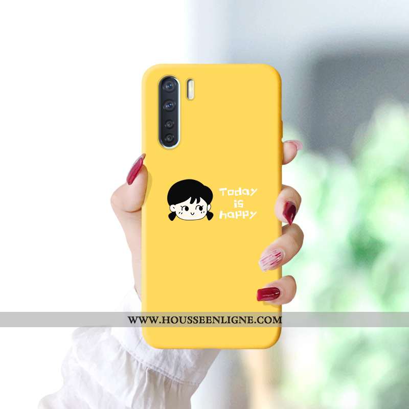 Coque Oppo A91 Silicone Protection Bleu Marin Étui Dessin Animé Téléphone Portable Bleu Foncé