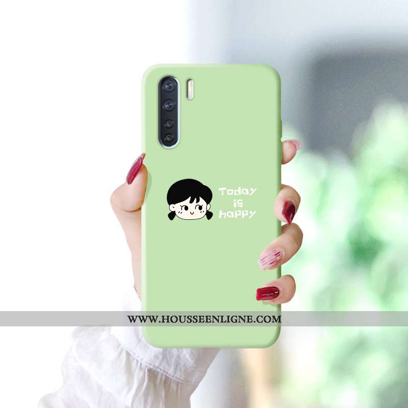 Coque Oppo A91 Silicone Protection Bleu Marin Étui Dessin Animé Téléphone Portable Bleu Foncé