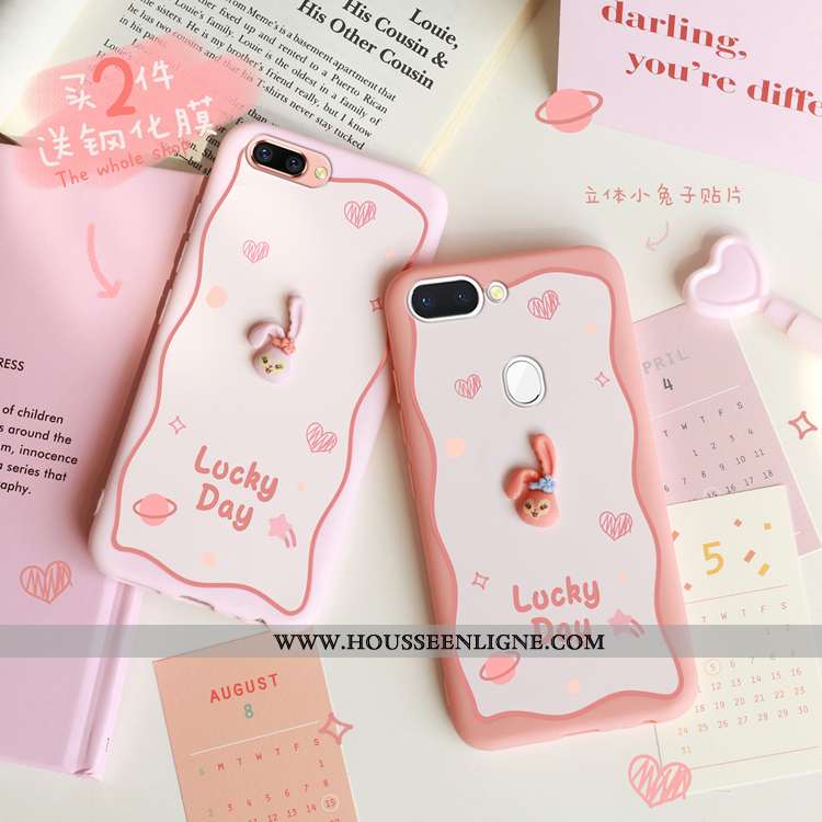 Coque Oppo Ax5 Charmant Tendance Rose Simple Créatif Protection