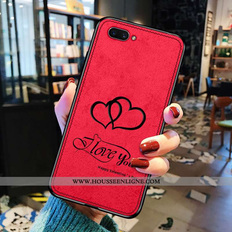 Coque Oppo Ax5 Personnalité Créatif Amour Légères Tissu Tendance Gris