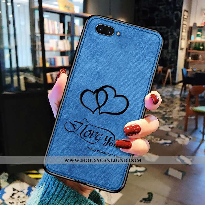 Coque Oppo Ax5 Personnalité Créatif Amour Légères Tissu Tendance Gris