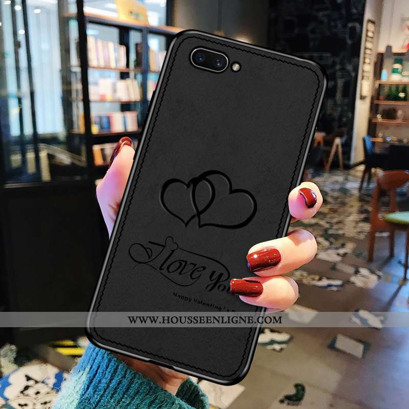 Coque Oppo Ax5 Personnalité Créatif Amour Légères Tissu Tendance Gris