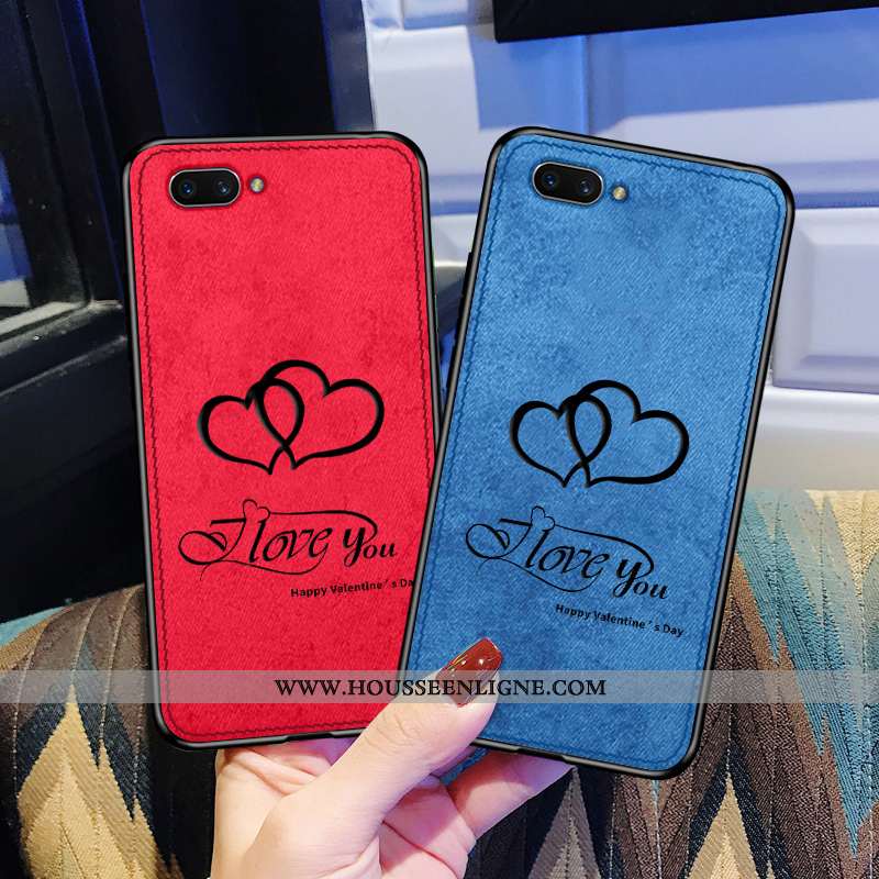 Coque Oppo Ax5 Personnalité Créatif Amour Légères Tissu Tendance Gris