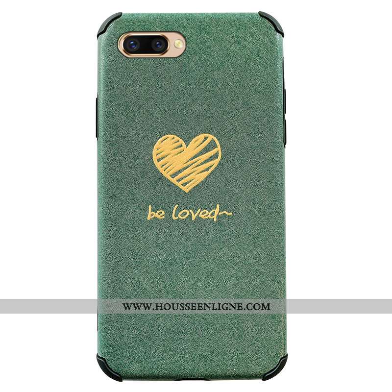 Coque Oppo Ax5 Silicone Créatif Incassable Téléphone Portable Amoureux Fluide Doux Verte