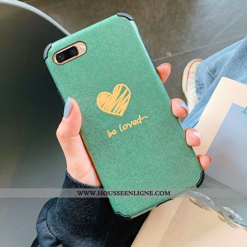 Coque Oppo Ax5 Silicone Créatif Incassable Téléphone Portable Amoureux Fluide Doux Verte