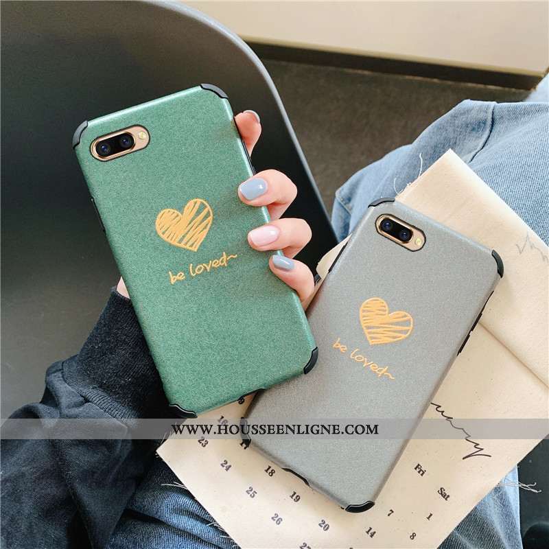 Coque Oppo Ax5 Silicone Créatif Incassable Téléphone Portable Amoureux Fluide Doux Verte