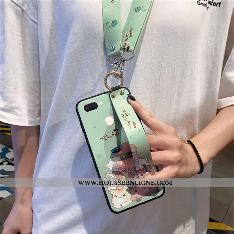 Coque Oppo Ax7 Personnalité Créatif Fluide Doux Dessin Animé Incassable Tendance Ornements Suspendus