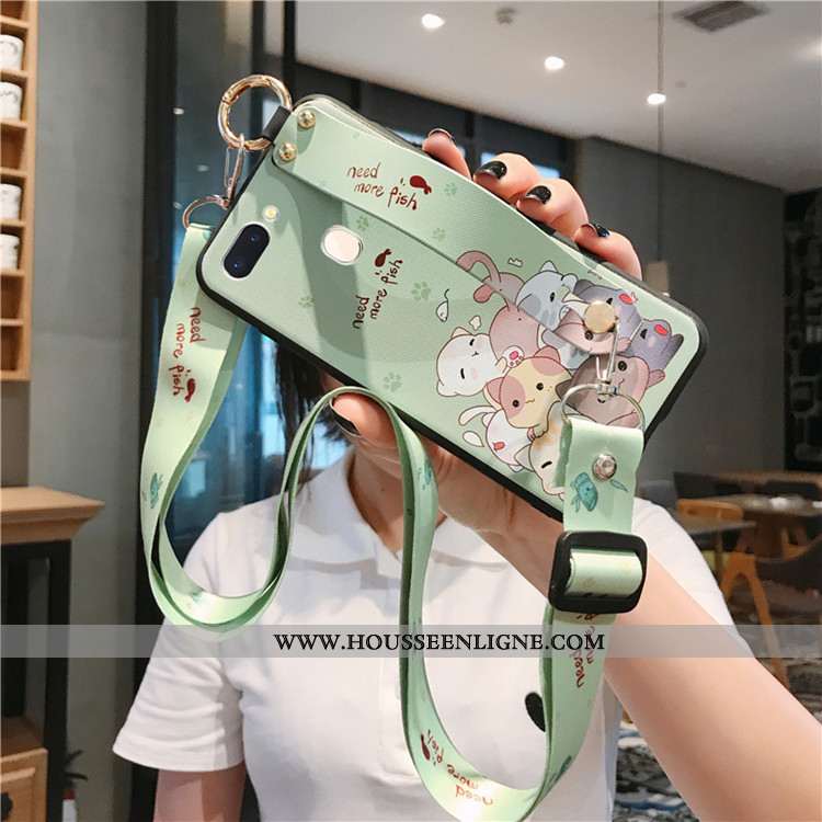 Coque Oppo Ax7 Personnalité Créatif Fluide Doux Dessin Animé Incassable Tendance Ornements Suspendus