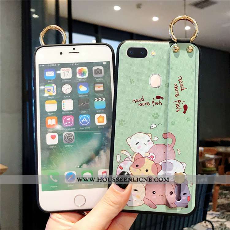 Coque Oppo Ax7 Personnalité Créatif Fluide Doux Dessin Animé Incassable Tendance Ornements Suspendus