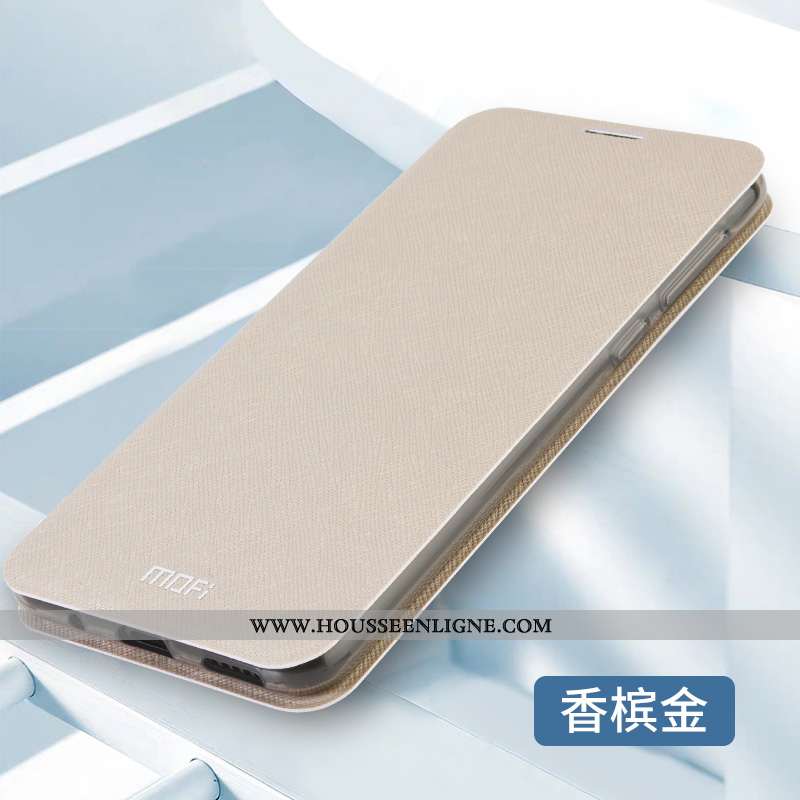 Coque Oppo Ax7 Protection Cuir Rose Étui Simple Silicone
