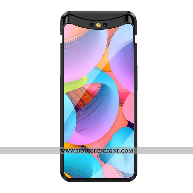 Coque Oppo Find X Verre Créatif Silicone Simple Incassable Europe Coloré