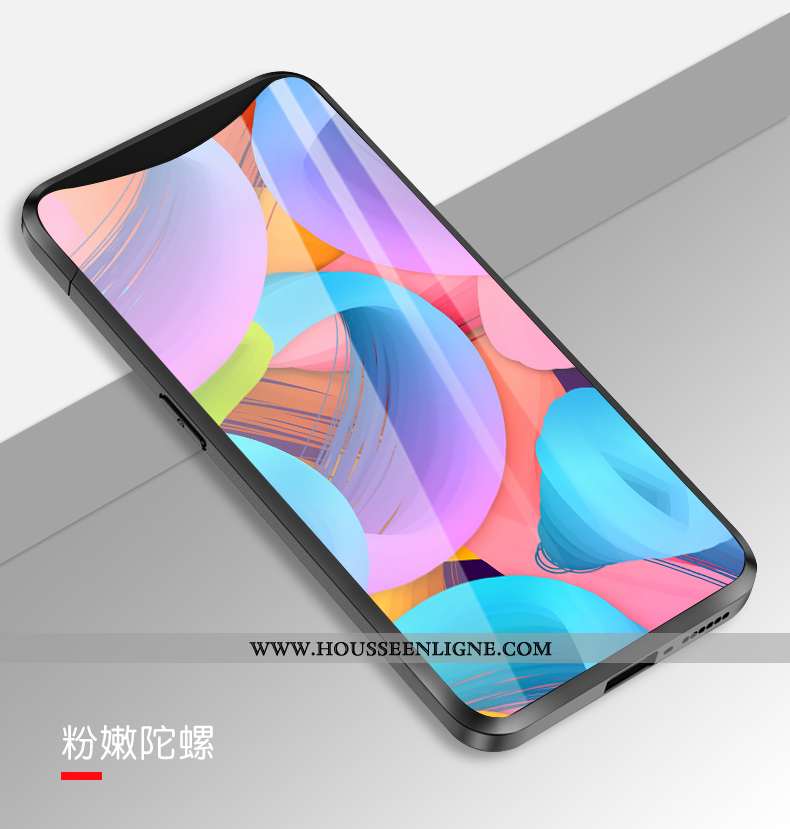 Coque Oppo Find X Verre Créatif Silicone Simple Incassable Europe Coloré