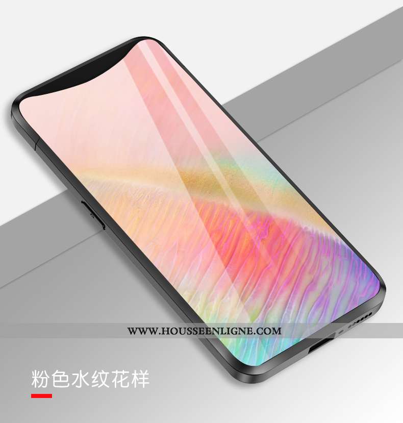 Coque Oppo Find X Verre Créatif Silicone Simple Incassable Europe Coloré
