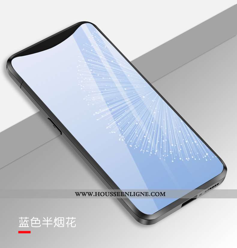 Coque Oppo Find X Verre Créatif Silicone Simple Incassable Europe Coloré