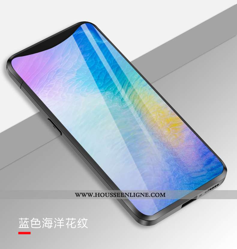 Coque Oppo Find X Verre Créatif Silicone Simple Incassable Europe Coloré