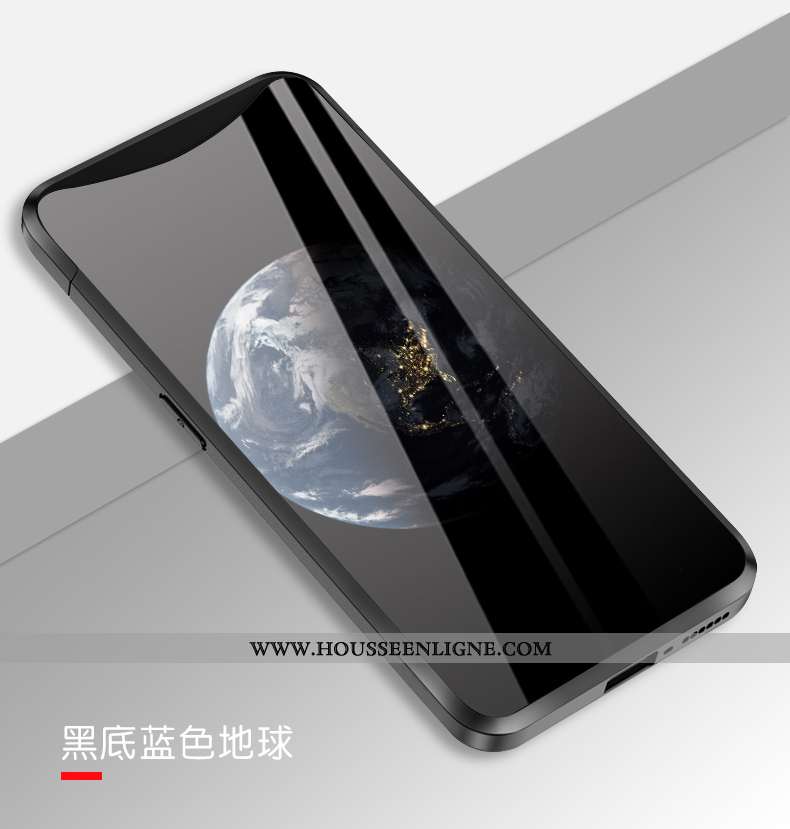 Coque Oppo Find X Verre Personnalité Amoureux Clair Univers Noir