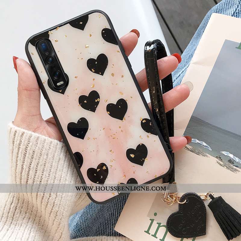 Coque Oppo Find X2 Pro Charmant Fluide Doux Protection Téléphone Portable Silicone Net Rouge Beige