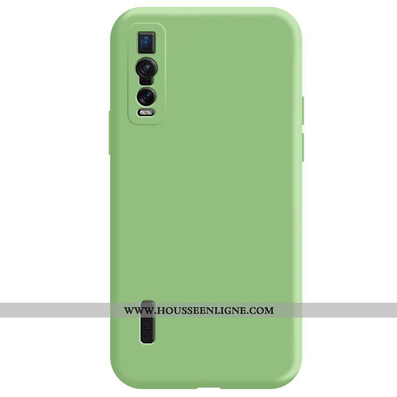 Coque Oppo Find X2 Pro Légère Fluide Doux Délavé En Daim Téléphone Portable Incassable Net Rouge Ver