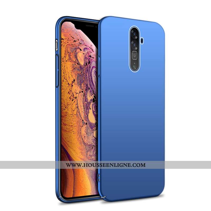 Coque Oppo Reno 10x Zoom Délavé En Daim Protection Membrane Étui Téléphone Portable Tempérer Diffici