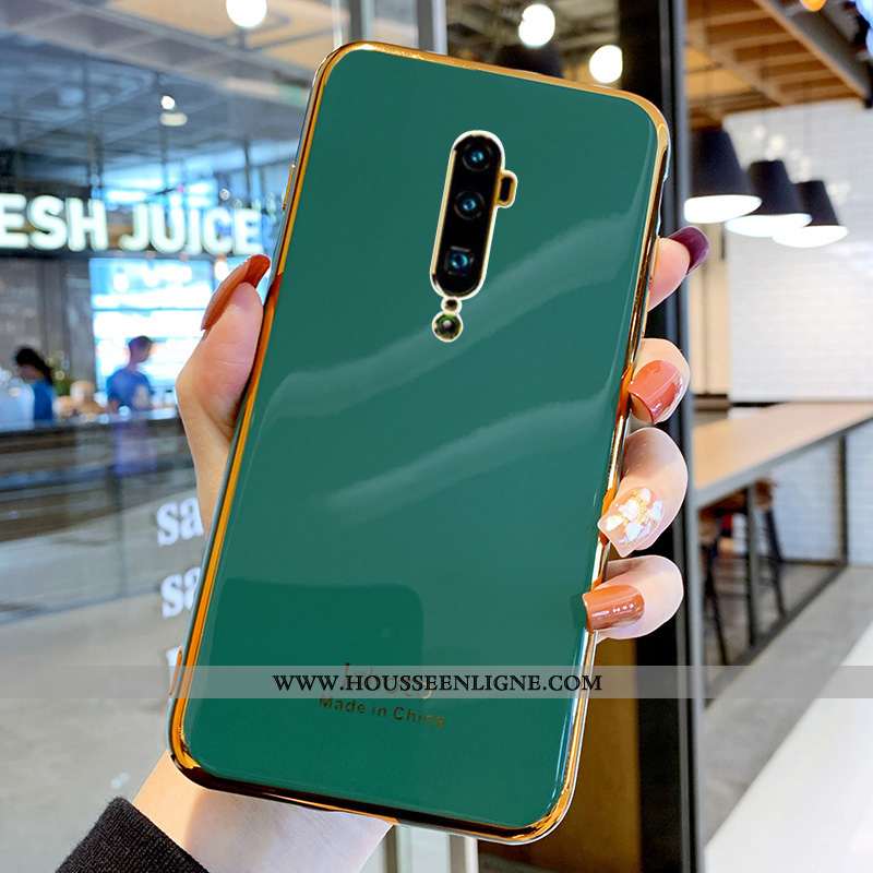 Coque Oppo Reno 10x Zoom Fluide Doux Silicone Étui Protection Tout Compris Net Rouge Verte