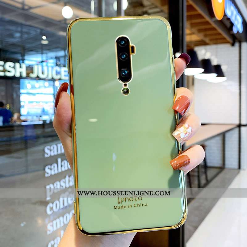 Coque Oppo Reno 10x Zoom Fluide Doux Silicone Étui Protection Tout Compris Net Rouge Verte