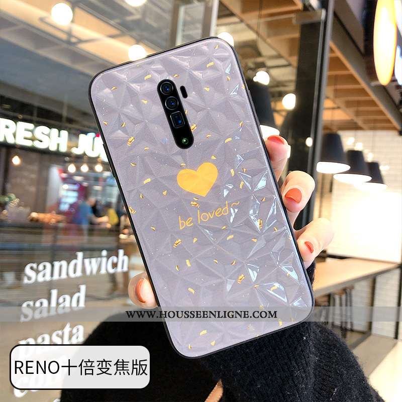 Coque Oppo Reno 10x Zoom Modèle Fleurie Fluide Doux Étui Peinture Tout Compris Ornements Suspendus T