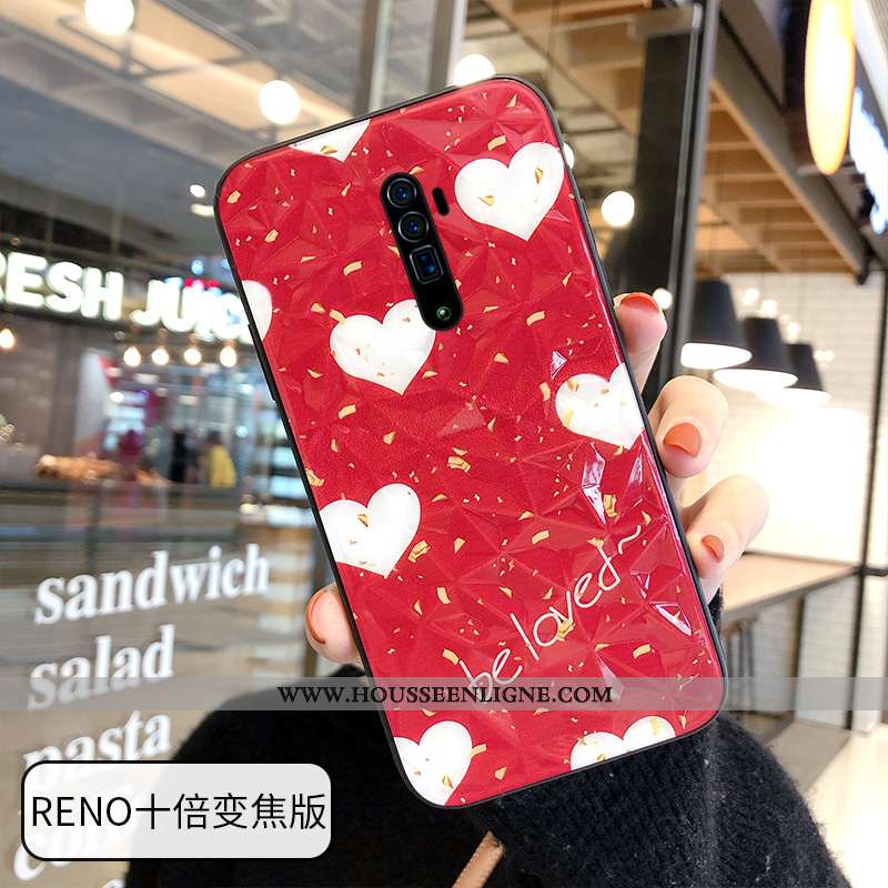 Coque Oppo Reno 10x Zoom Modèle Fleurie Fluide Doux Étui Peinture Tout Compris Ornements Suspendus T