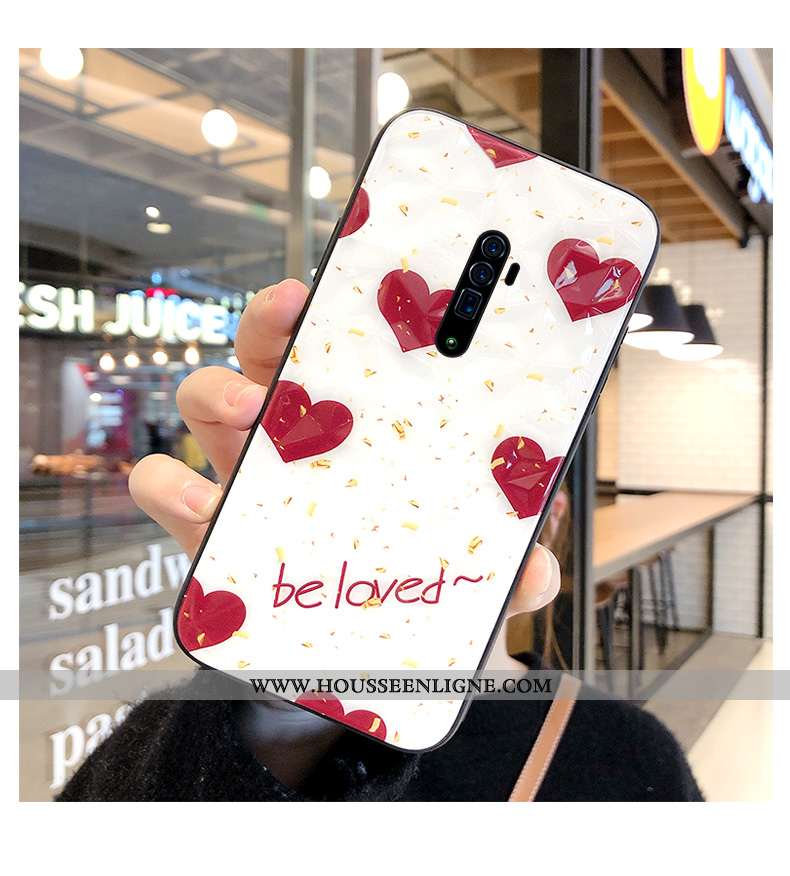 Coque Oppo Reno 10x Zoom Modèle Fleurie Fluide Doux Étui Peinture Tout Compris Ornements Suspendus T