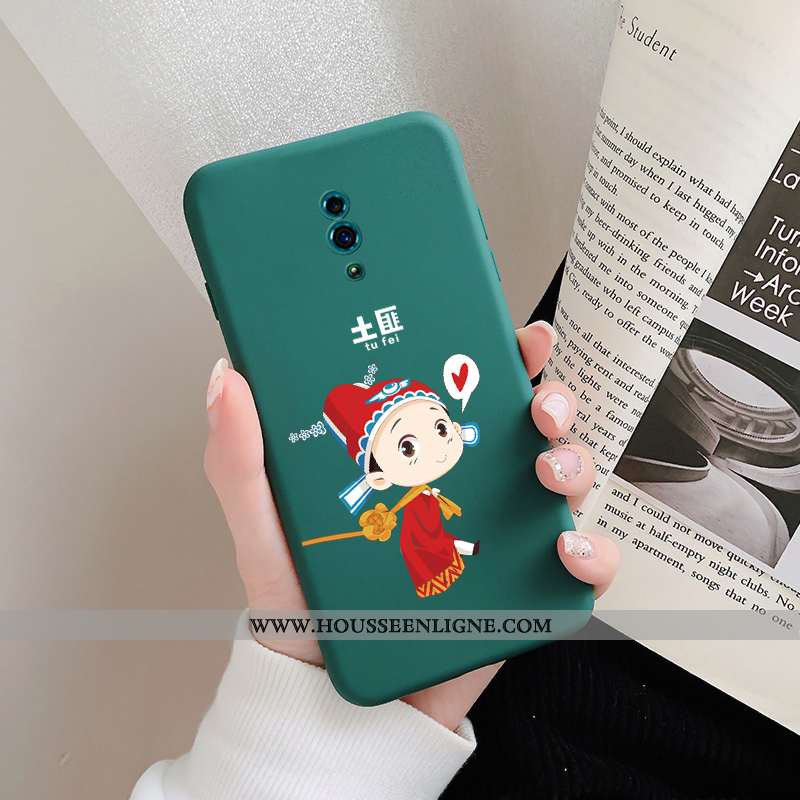 Coque Oppo Reno 10x Zoom Silicone Personnalité Téléphone Portable Fluide Doux Créatif Vert Verte