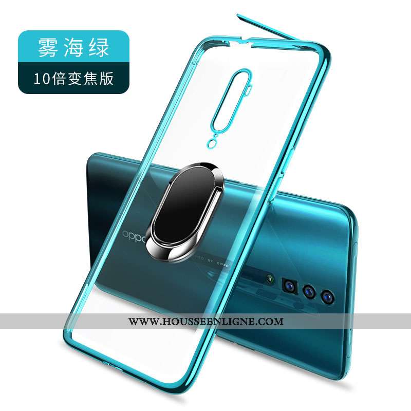 Coque Oppo Reno 10x Zoom Transparent Créatif Incassable Silicone Violet Légère Protection