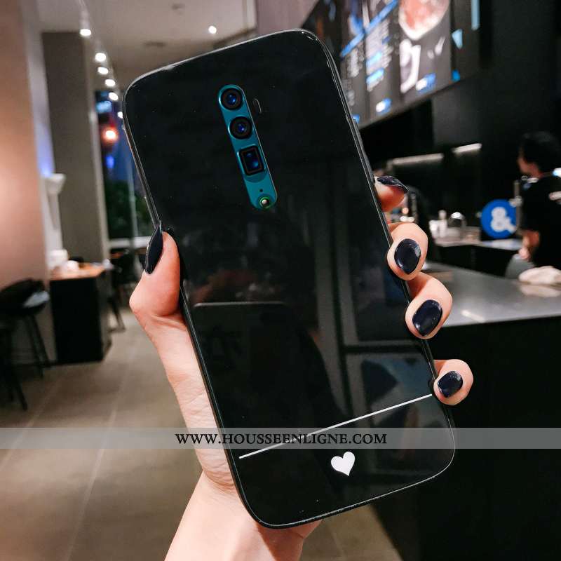 Coque Oppo Reno 10x Zoom Verre Étui Difficile Incassable Téléphone Portable Support Beige