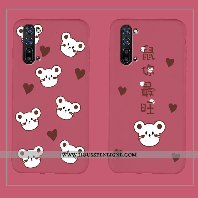 Coque Oppo Reno 3 Charmant Ultra Mode Étui Amoureux Silicone Net Rouge