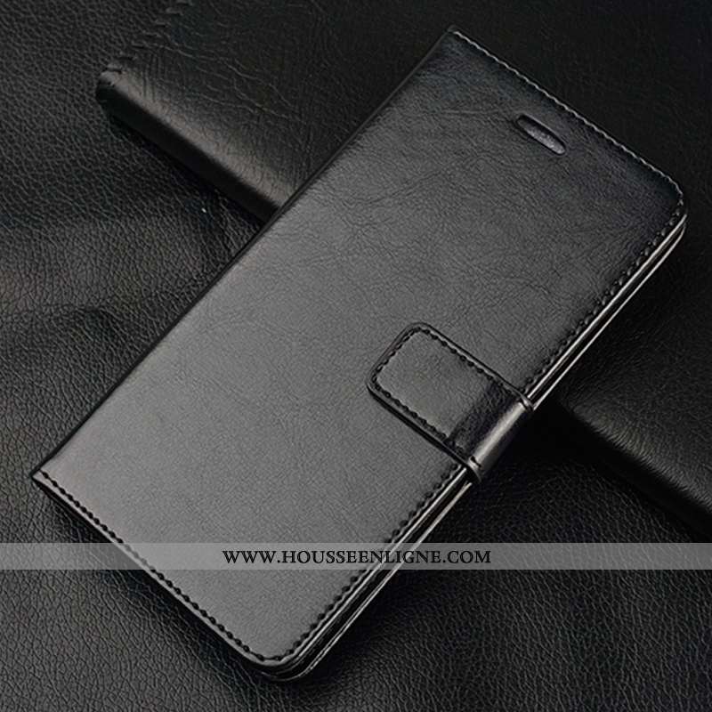 Coque Oppo Reno 3 Cuir Protection Bleu Marin Incassable Téléphone Portable Étui Luxe Bleu Foncé