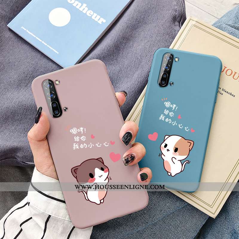 Coque Oppo Reno 3 Personnalité Créatif Protection Petit Dessin Animé Délavé En Daim Téléphone Portab