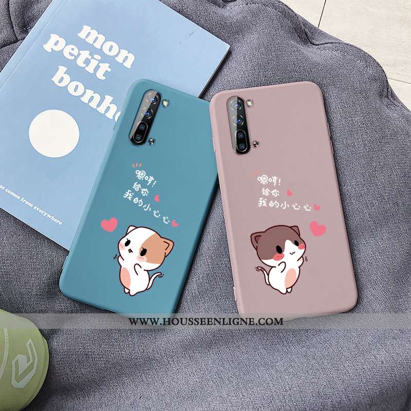 Coque Oppo Reno 3 Personnalité Créatif Protection Petit Dessin Animé Délavé En Daim Téléphone Portab