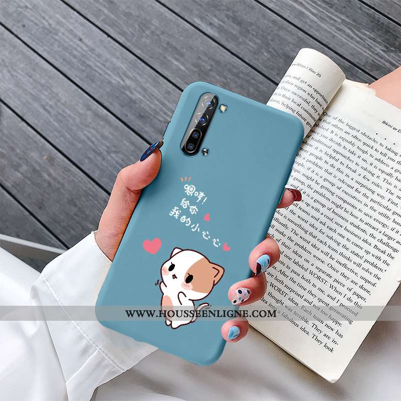 Coque Oppo Reno 3 Personnalité Créatif Protection Petit Dessin Animé Délavé En Daim Téléphone Portab
