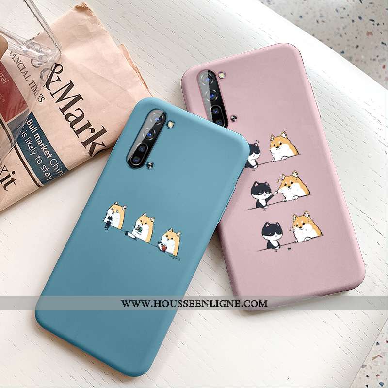 Coque Oppo Reno 3 Personnalité Créatif Simple Net Rouge Amoureux Nouveau Bleu Foncé