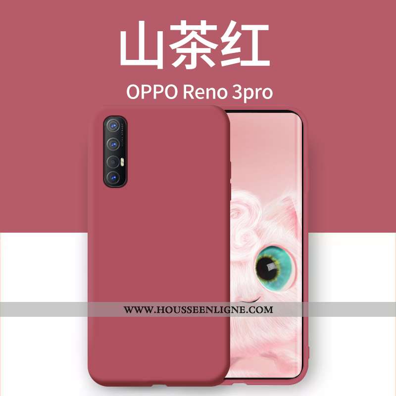 Coque Oppo Reno 3 Pro Légère Silicone Incassable Créatif Ultra Étui Orange