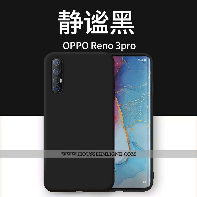 Coque Oppo Reno 3 Pro Légère Silicone Incassable Créatif Ultra Étui Orange