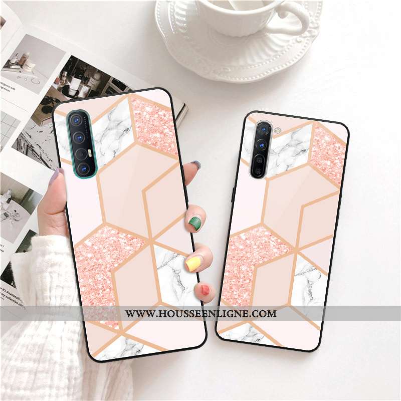 Coque Oppo Reno 3 Pro Personnalité Créatif Tendance Téléphone Portable Rose Étui