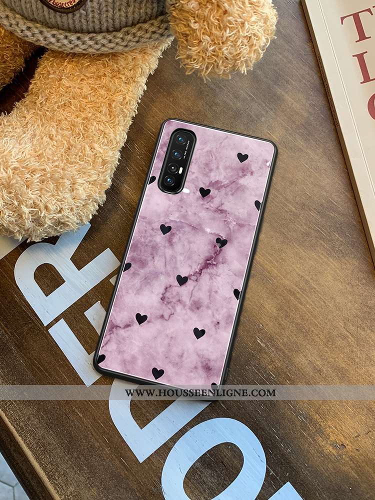 Coque Oppo Reno 3 Pro Protection Luxe Tout Compris Silicone Téléphone Portable Créatif Légère Rose