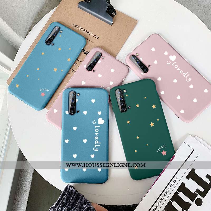 Coque Oppo Reno 3 Silicone Protection Amour Bleu Téléphone Portable Tout Compris Incassable