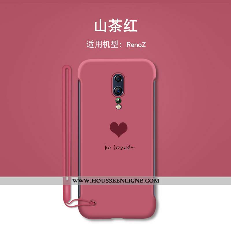 Coque Oppo Reno Z Créatif Tendance Personnalité Border Téléphone Portable Amour Incassable Bleu