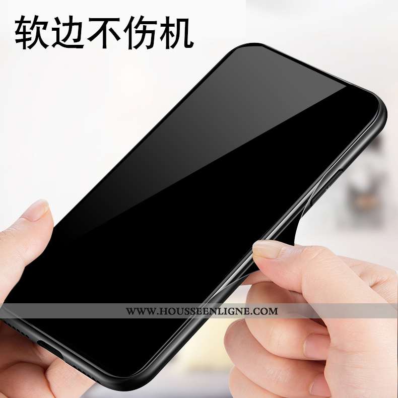 Coque Oppo Reno Z Protection Verre Membrane Étui Téléphone Portable Souriant Tempérer Jaune