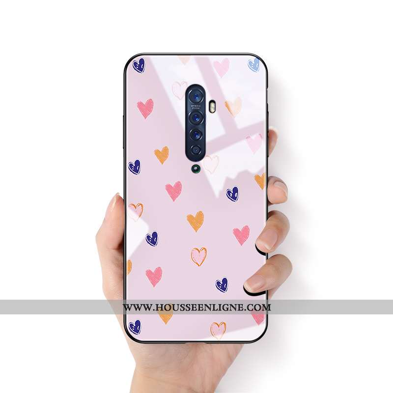 Coque Oppo Reno2 Créatif Ultra Légère Fluide Doux Tendance Difficile Personnalité Rose