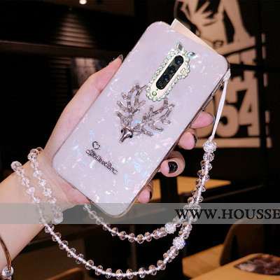 Coque Oppo Reno2 Fluide Doux Protection Nouveau Tendance Téléphone Portable Cristal Rose