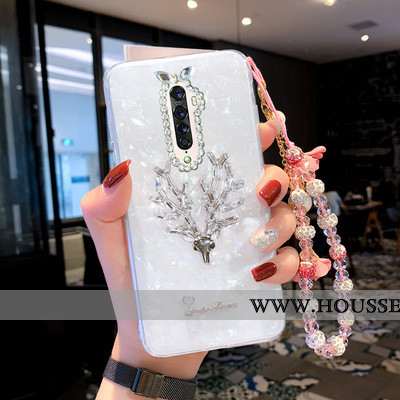 Coque Oppo Reno2 Fluide Doux Protection Nouveau Tendance Téléphone Portable Cristal Rose