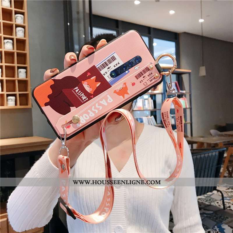 Coque Oppo Reno2 Légère Protection Légères Incassable Ornements Suspendus Étui Noir