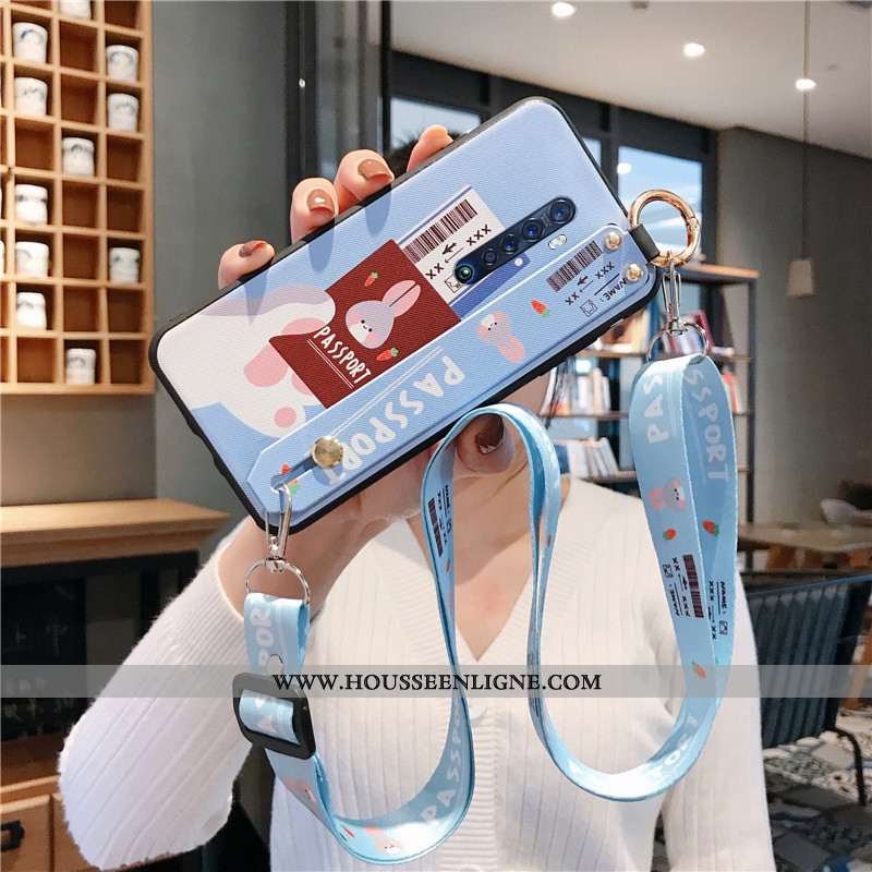 Coque Oppo Reno2 Légère Protection Légères Incassable Ornements Suspendus Étui Noir