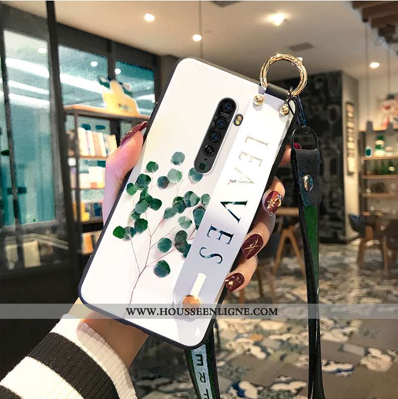 Coque Oppo Reno2 Ornements Suspendus Protection Téléphone Portable Vert Incassable Étui Verte
